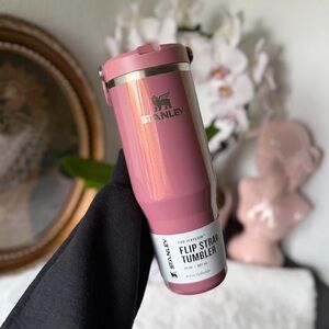 Stanley PORT SHIMMER 30oz Iceflow Flip Straw Pink Glitter Holiday Limited Edt